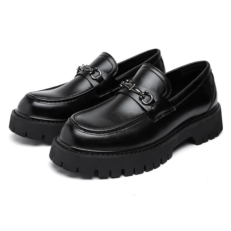 Men's Retro Designer Dress Shoes Pu Leather Casual Loafers Easy Wear Large  Sizes New Styles High Top Round Toe