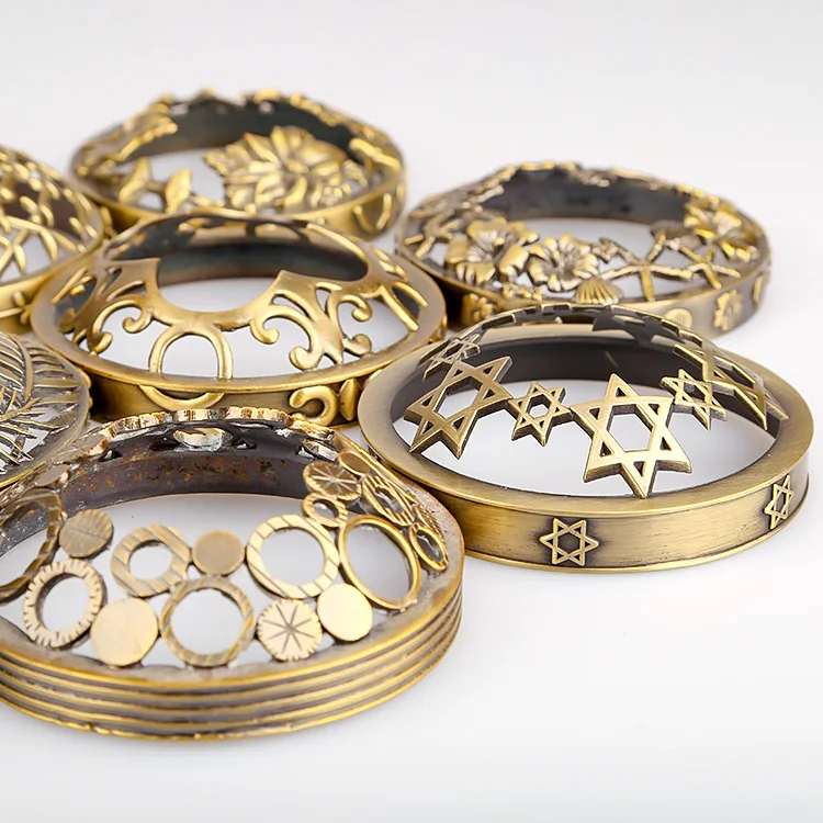 Custom Made Candle Jar Toppers 8.4cm Bronze Marine Animals Sea Shells