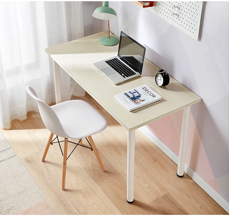 Linsy Home white table home simple modern writing desk office computer desk and chair