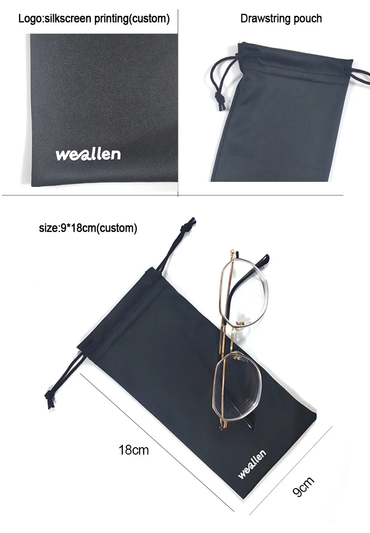 Microfiber Jewelry Wholesale Eyeglass Soft Microfiber Cloth Pouch