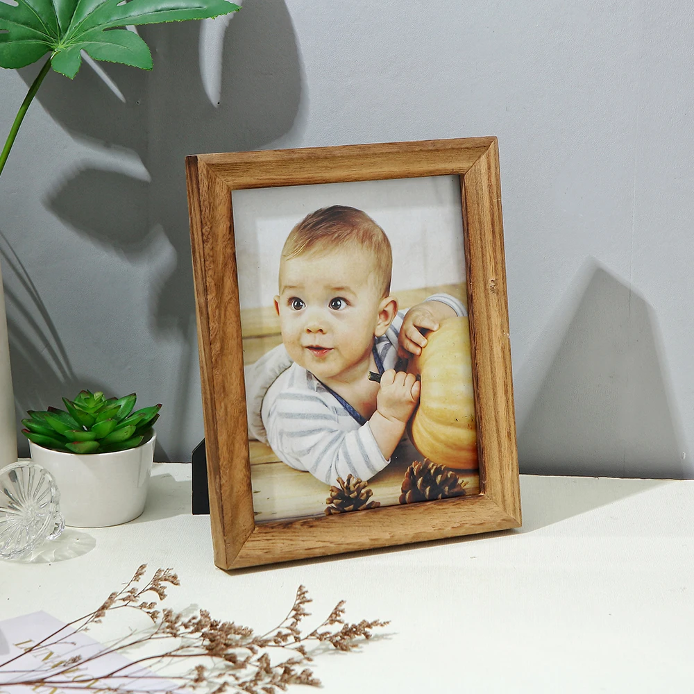 Wholesale 6x8 8x8 8x10 Tabletop and wall hanging Decoration Wooden Photo Picture Frame