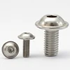 ISO7380 304 stainless steel round head cap screw Mushroom Head Hex Screws