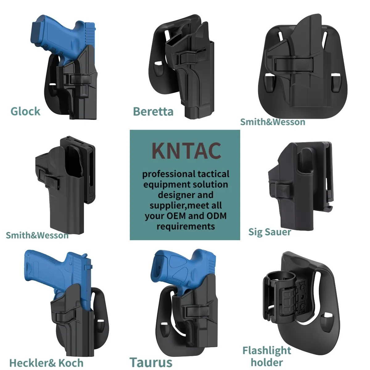Kntac Holster Customization Tactical Holster For G17/22/31 Iwb Kydex