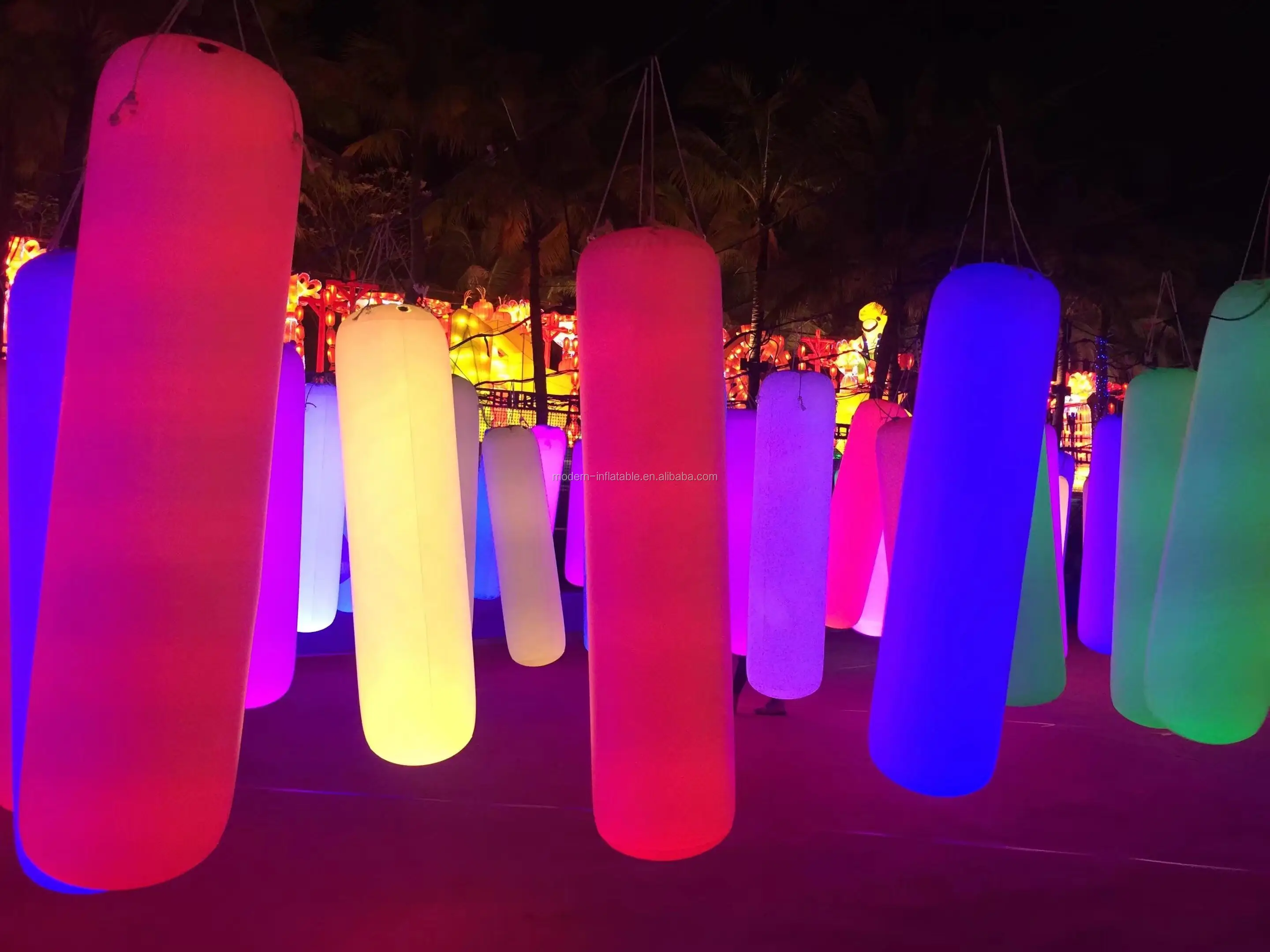 Inflatable Led Lighting Touch Column Led Glowing Pillar For Event
