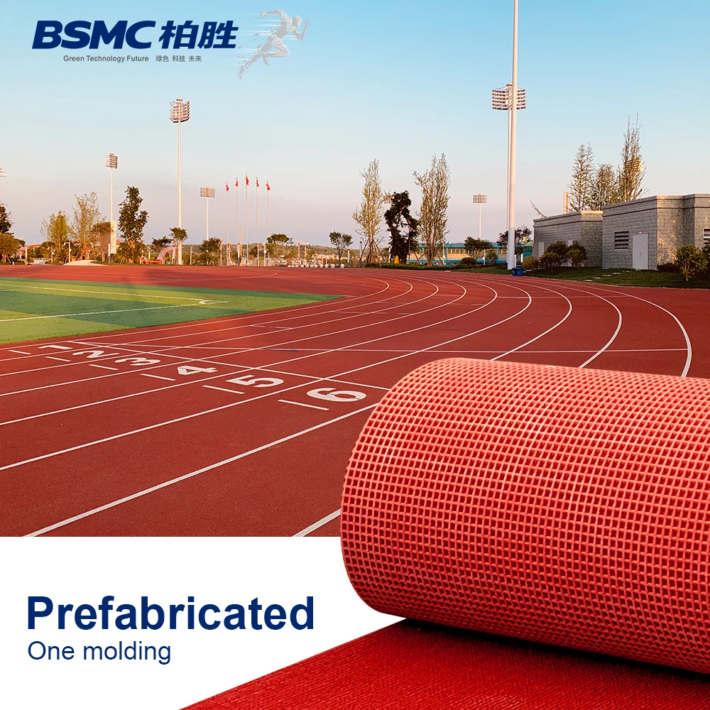 Bs02 Wholesalers Synthetic Prefabricated Rubber Running Track Surface ...