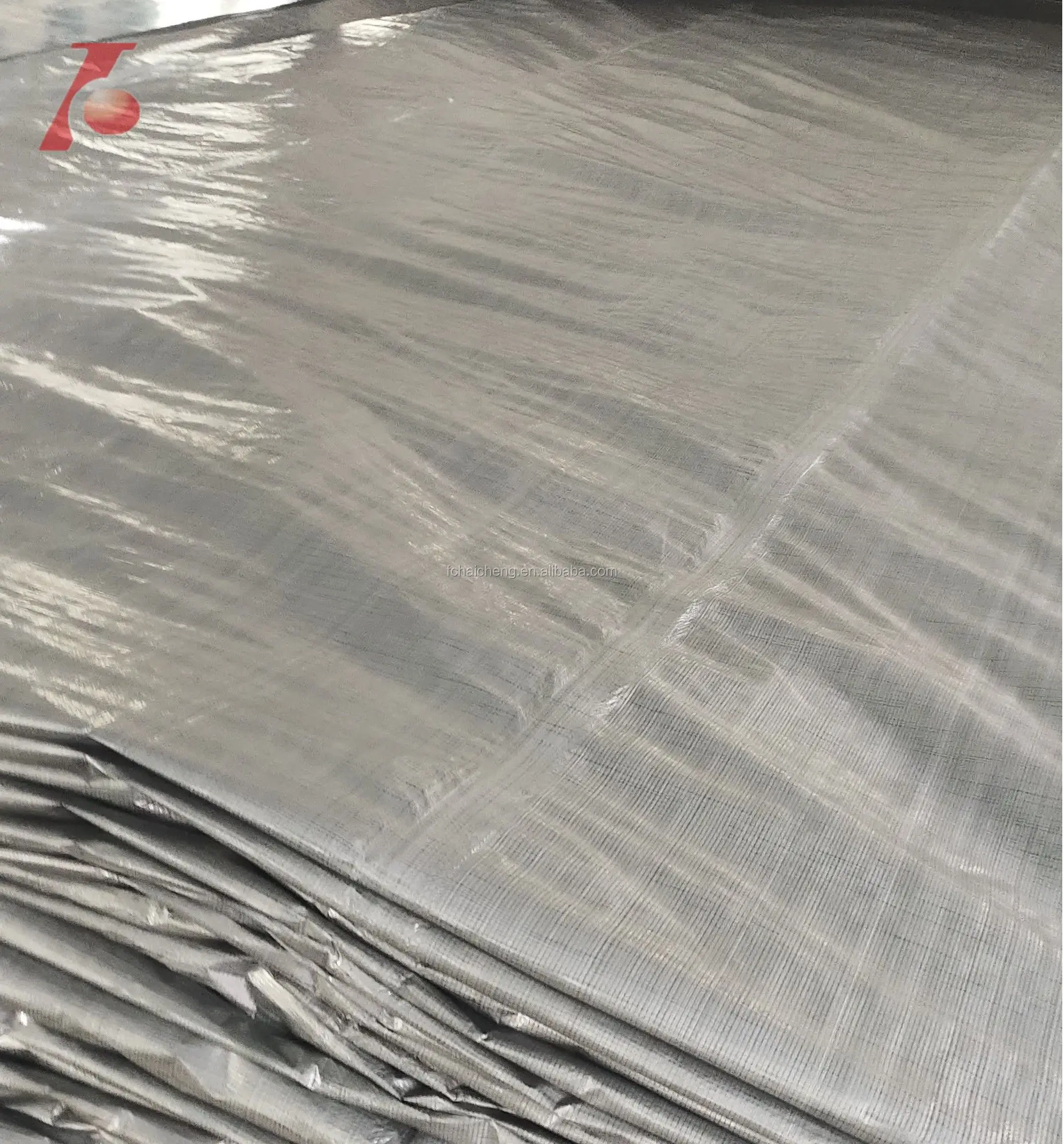 Silver & black pe tarpaulin Waterproof polyethylene tarpaulin sheet tent material