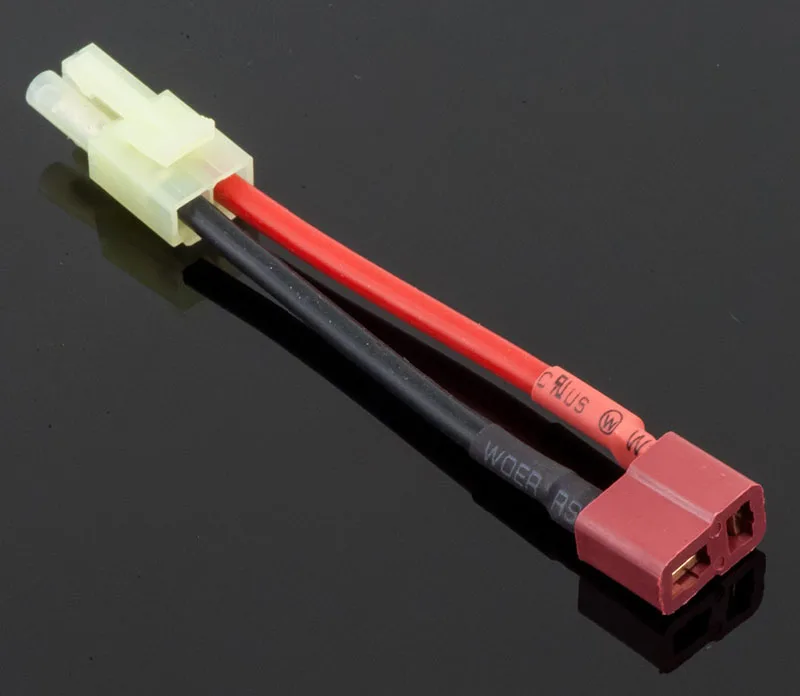 RC Tamiya Female Plug To Male Deans T Plug 14AWG 100mm Cable Connector Adapter