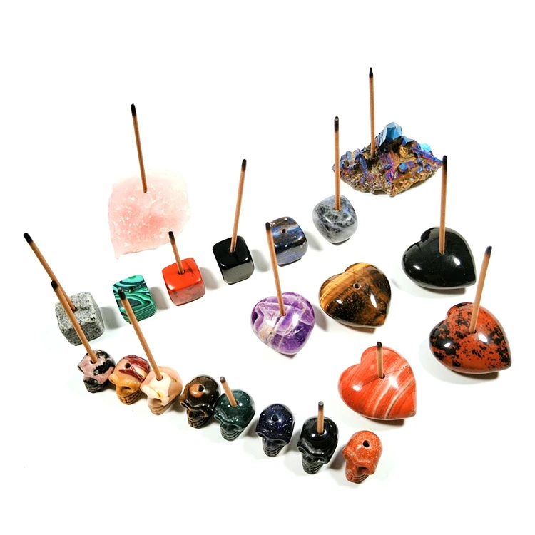 Customize Bamboo Incense Rose Quartz Burner Stick Holder With Dr Troll
