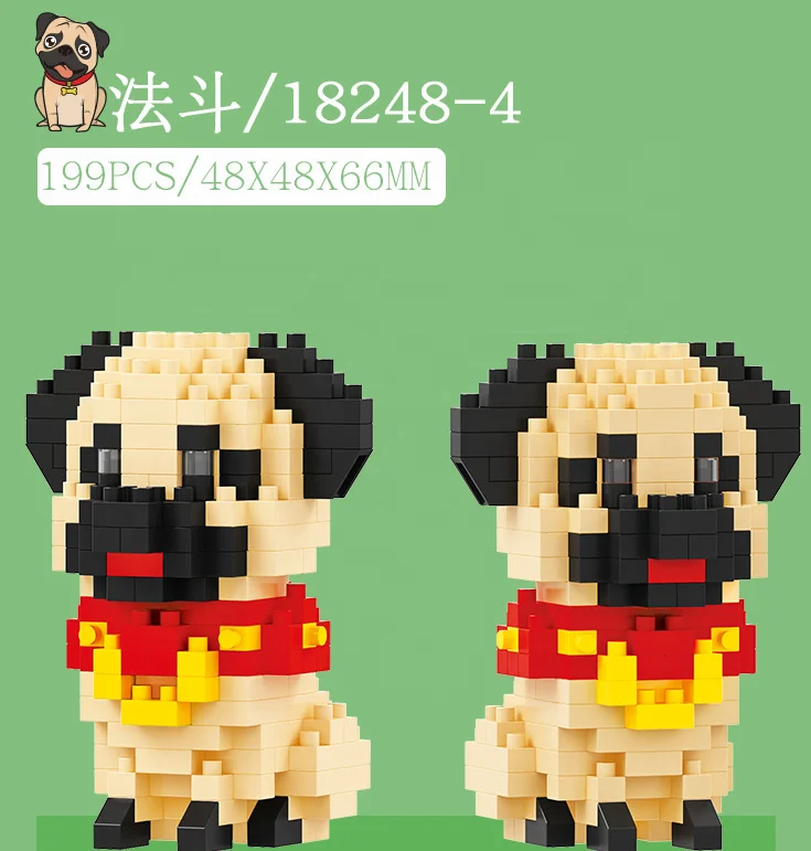 Figure à Assembler Balody - Chien Caniche En Nanoblocs, Jeu De Construction Neuf