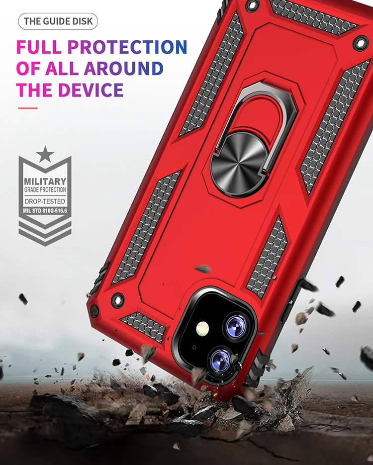 Funda de teléfono móvil con cubierta de soporte para iPhone 11 pro Max 2019 6,1 "5,8" 6,5 "Accesorios