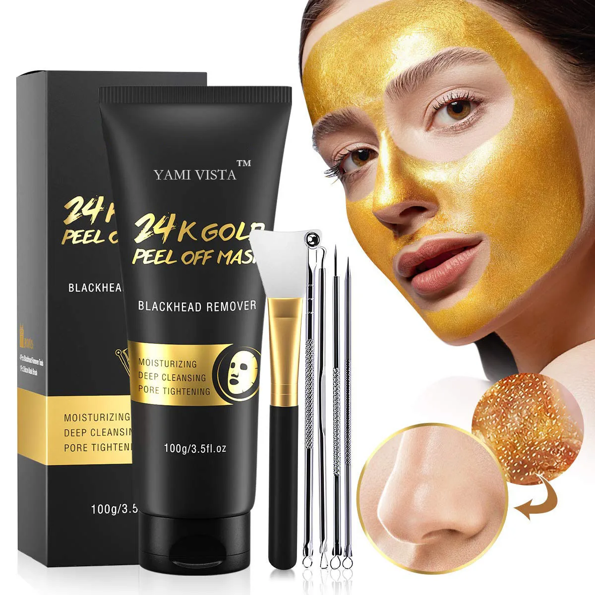 and moisturizing blackhead collagen glitter peel off face mask