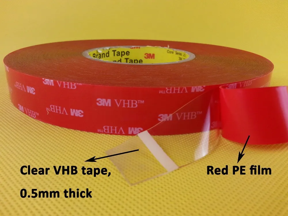 0 5mm Thick Clear Double Sided Acrylic Vhb Tape With Pe Film Liner For Glass Doors Skylights 3m 4905 Buy 3m Clear Vhb Tape For Glass Doors 3m 4905 Tape 3m Clear Vhb Tape Product On