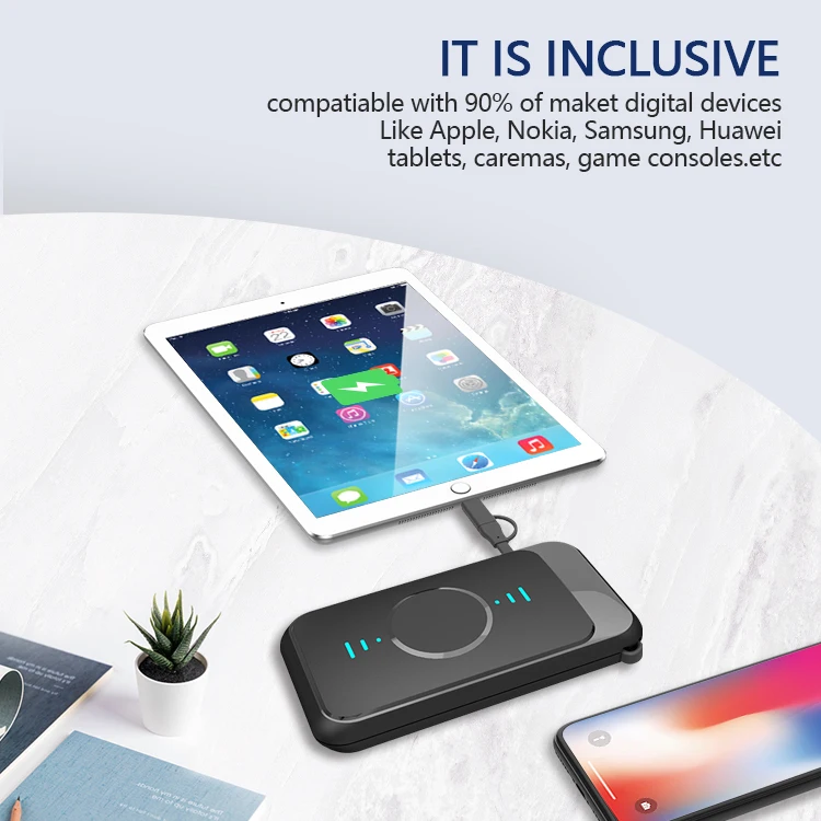 Dual Wireless Charger 2020 New Multifunctional Power Bank Factory Wholesale Iphone Dual Wireless Charger - ANKUX.COM