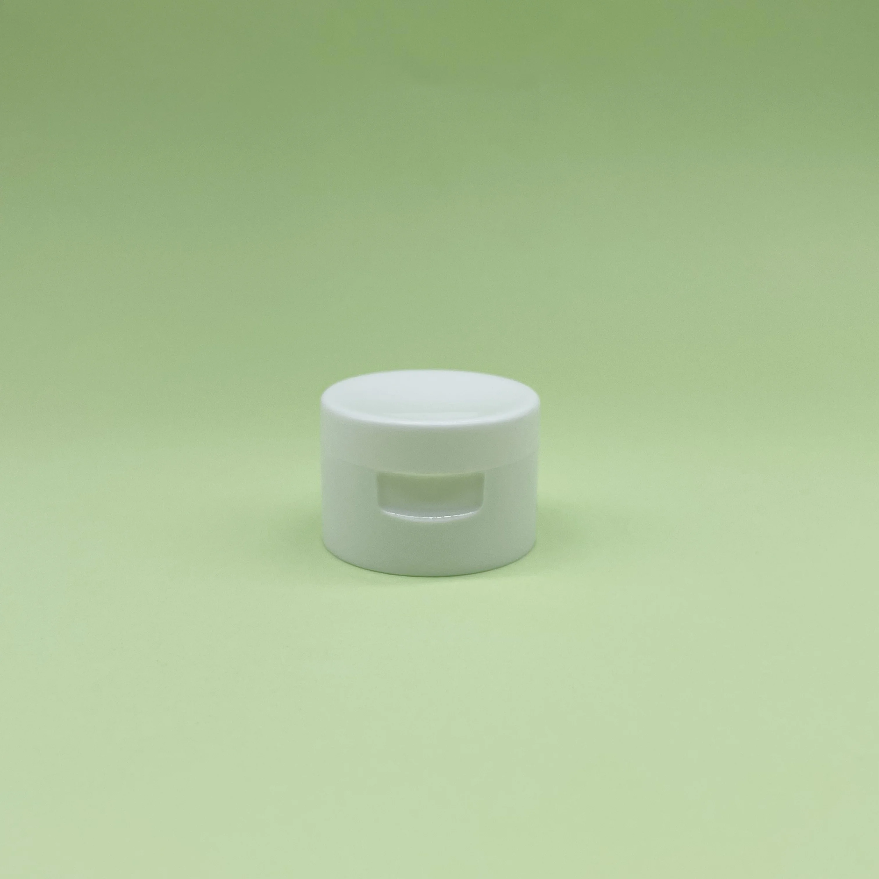 28mm white plastic flip top cap for bottles lotion hand cream smooth surface bottle screw cap-27