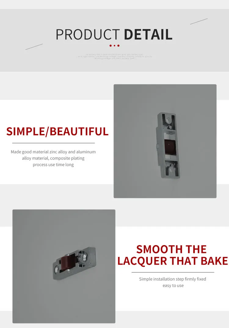 Single Flat Nylon Roller for Upvc Sliding Window