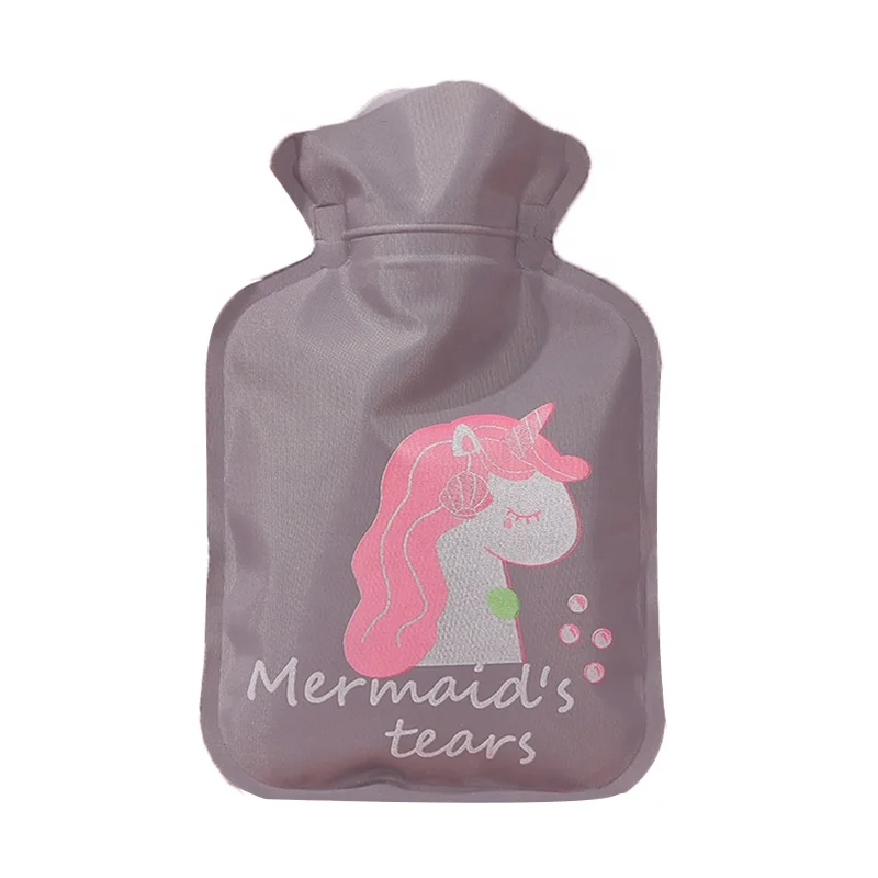 
Customized High Quality PVC 17*11 Mini Cute Cartoon Unicorn Cover Hot Water Bag/ Bottle 