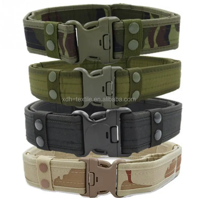 Military Canvas Belt Practical Outdoor Army Camouflage Men Waistband with