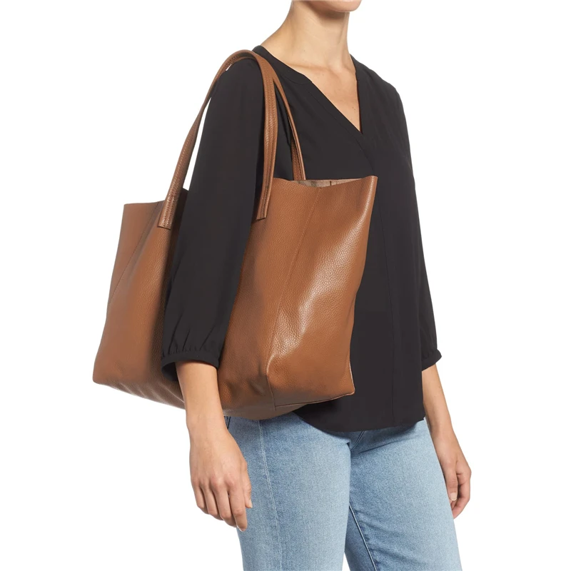 PU Leather bucket bag Simple Double strap handbag shoulder bags For Women 2018 All-Purpose Shopping tote sac bolsa feminina