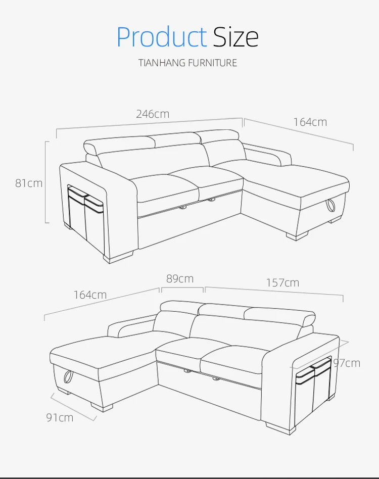 American Style Corner Sofa Set Leather L Shaped Sectional Sofa For