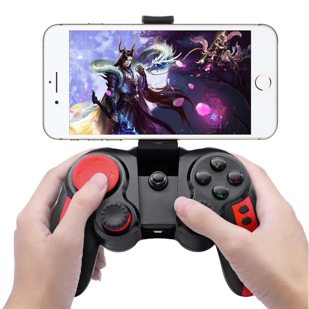 Flydigi Apex 5 Pro mounted on a large-screen Android phone with visible Hall Effect joystick labels