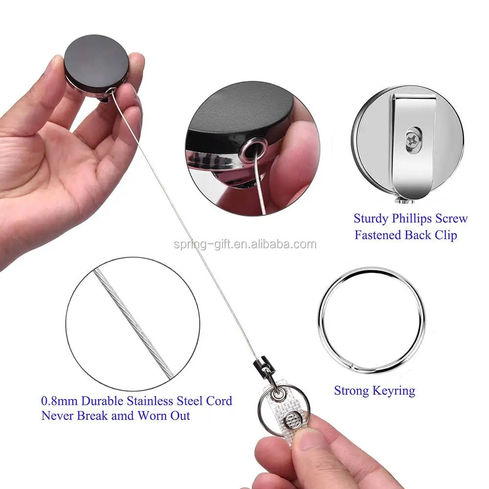 Specialist ID Ratchit Schlüsselband - Einziehbare Schlüsselrolle Mit Karabiner