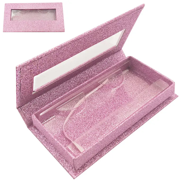 Custom Logo Eyelash Box Eyelash Packaging Box Empty Single Highlighter Palette Empty Magnetic Makeup Eyeshadow Palette