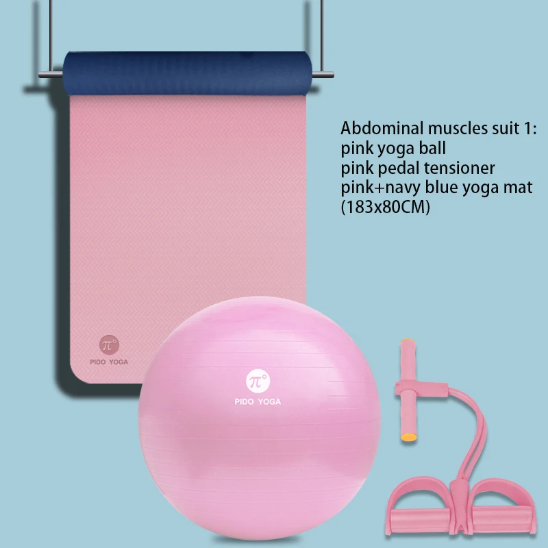 Pido Double Color Non Slip Exercise Eco Friendly Tpe Yoga Mat With