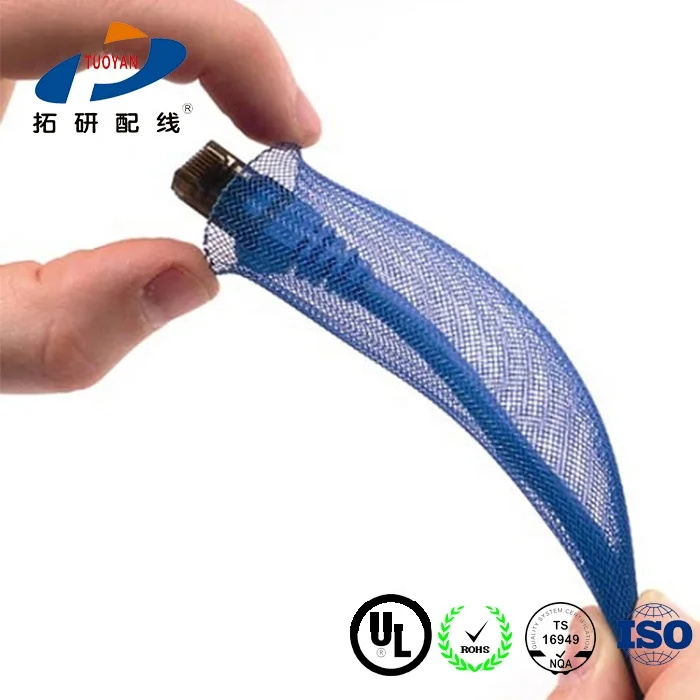 Factory Direct Sales High Permanfance PET Nylon Braided Expandable Braided Cable Sleeving manufacture