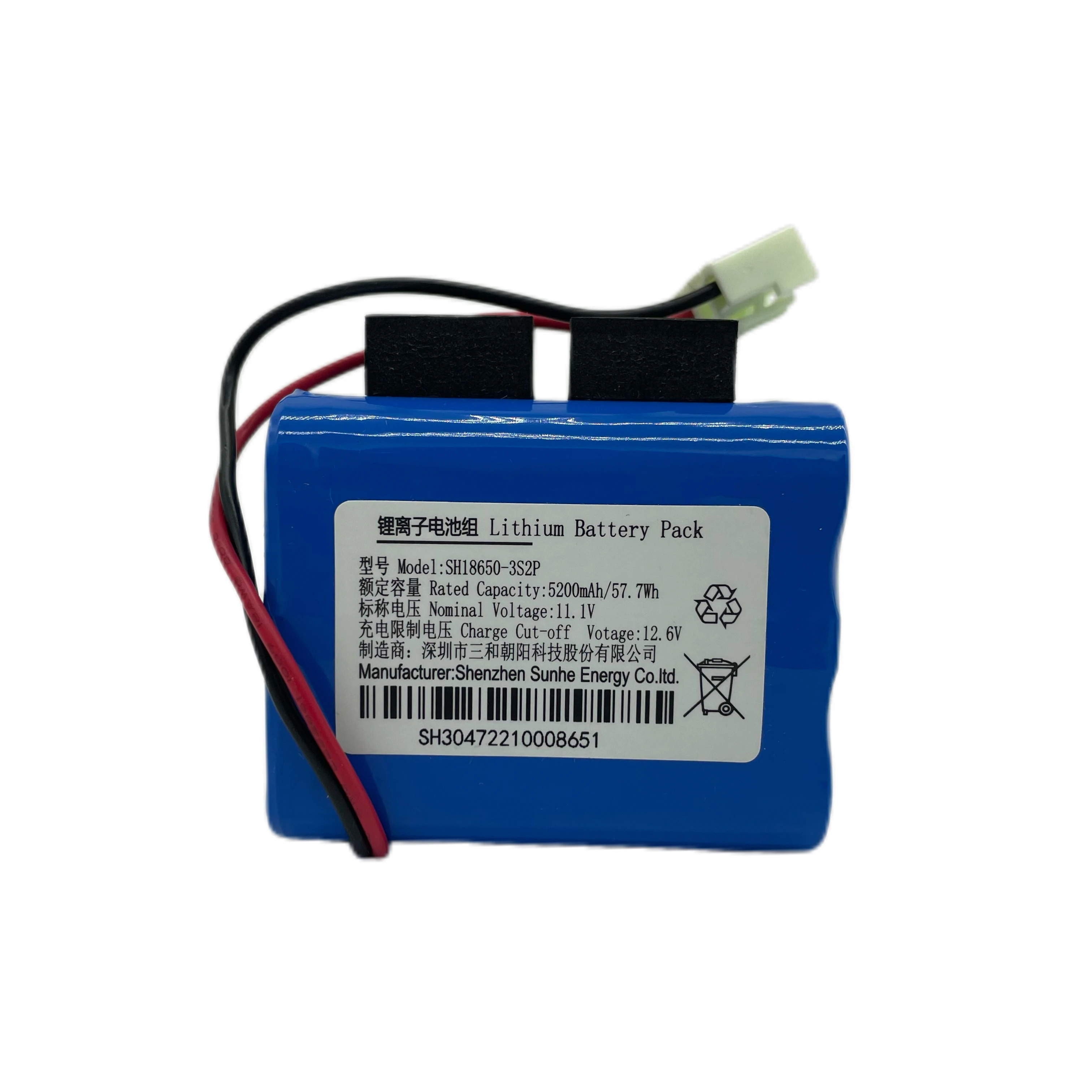 18650 3S2P 11.1v 5200mah Lithium Ion Battery Pack Home Lighting