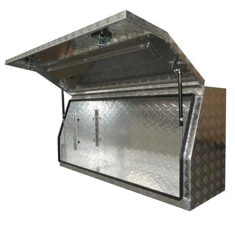 product hard case aluminum truck protective tool box set suitcase waterproof body customized logo layer lock color double material type-6