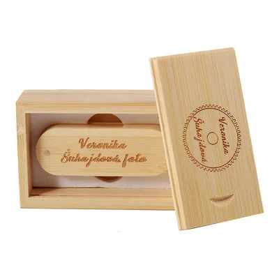 Factory Bamboo Custom U Disk USB 2.0 3.0 Flash Drive Promo Gift USB Stick With Wood Box 500MB 2GB 8GB 32GB 64GB 128GB - ANKUX.COM