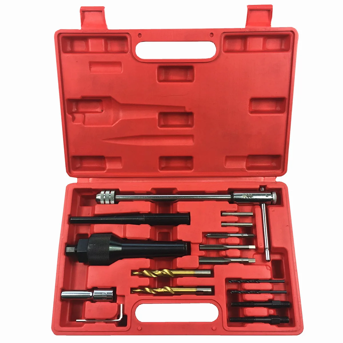 Damaged Glow Plug Removal Remover Thread Repair Car Garage Tool Kit Set