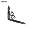 OEM Custom Vintage art Corner Triangle Iron Shelf Bracket L Metal Bracket