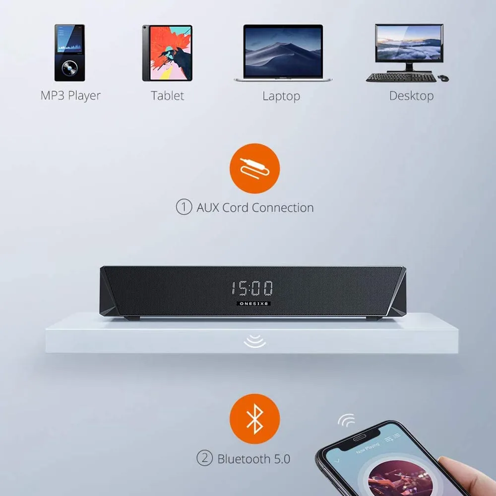 home Portable Soundbar Wireless Bluetooth Outdoor Home Theatre System mini soundbar smart computer 20 pc speaker - ANKUX.COM