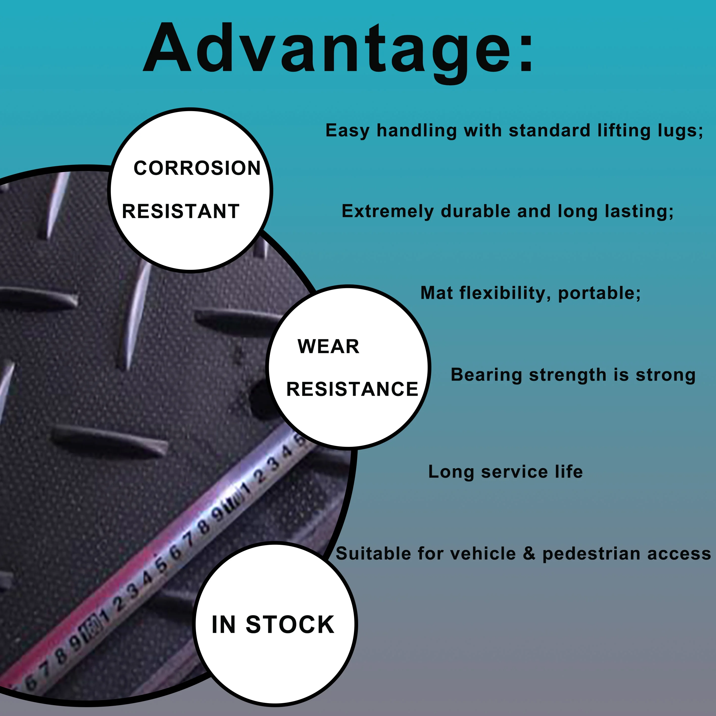 Outdoor Plastic Pe 4x8 Ft Temporary Heavy Duty Ground Protection Mats