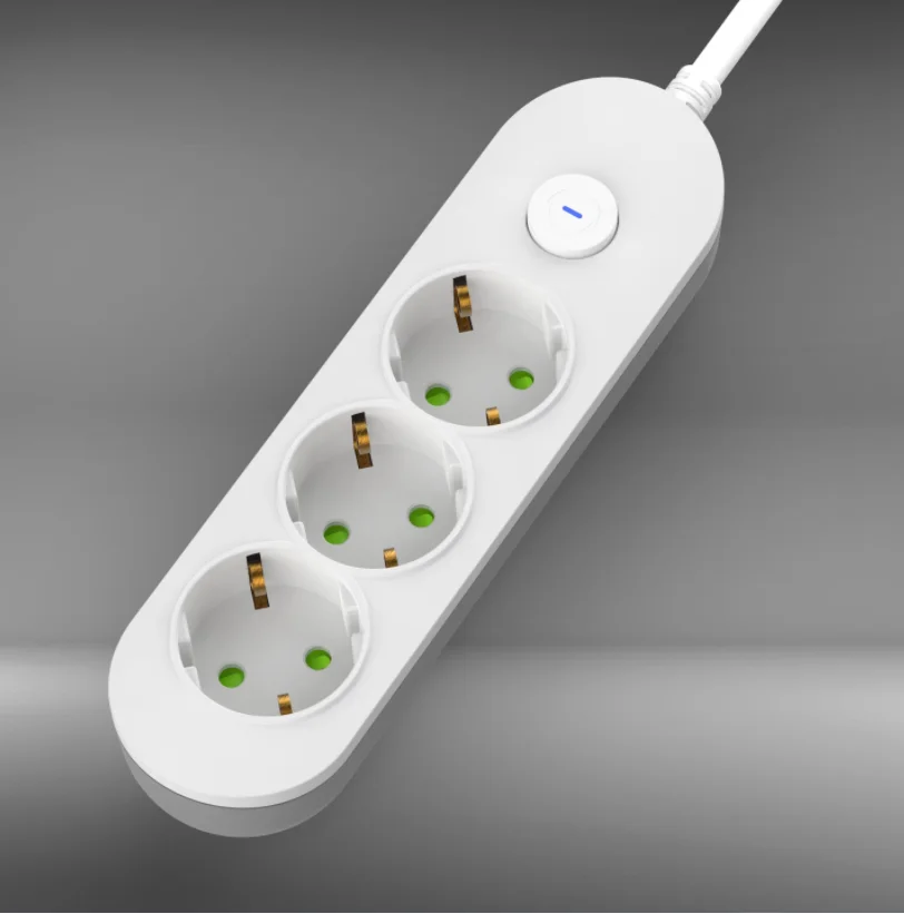 New 4 Way Extension Socket With Grounding Eu German Standard With