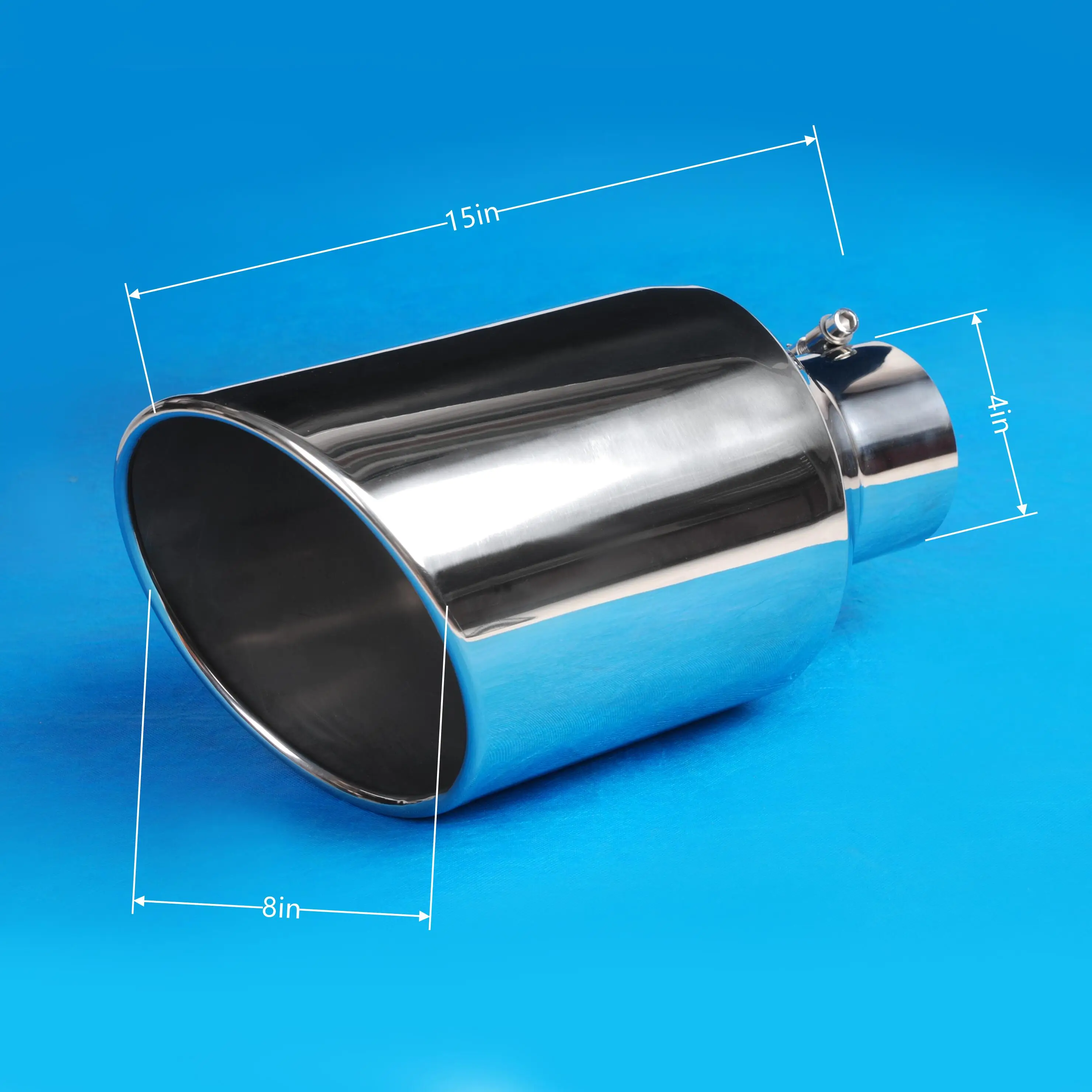 8in Exhaust Tip High Quality Car Muffler Stainless Steel Exhaust Pipe