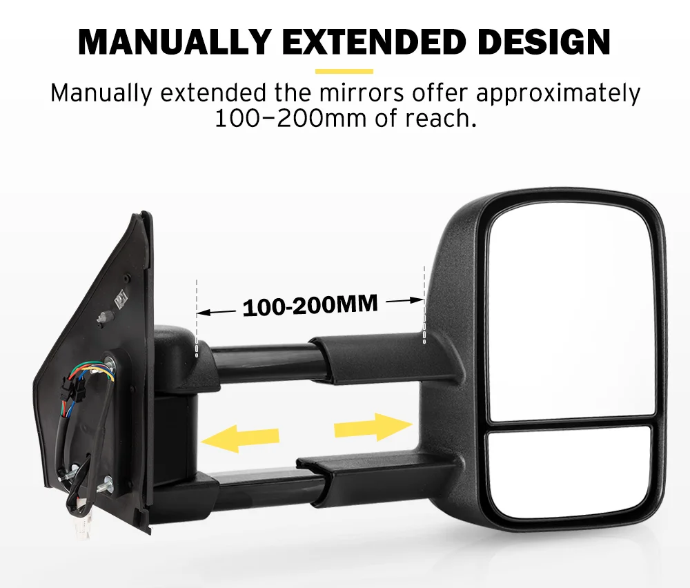 San Hima Electric Extendable Towing Mirrors For Landcruiser 200 Series 0711 Buy Towing