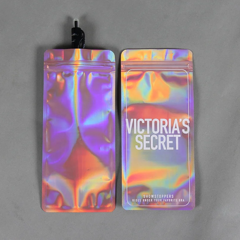 High Quality Lip Gloss Colorful Packaging Pouch With Zipper And Round