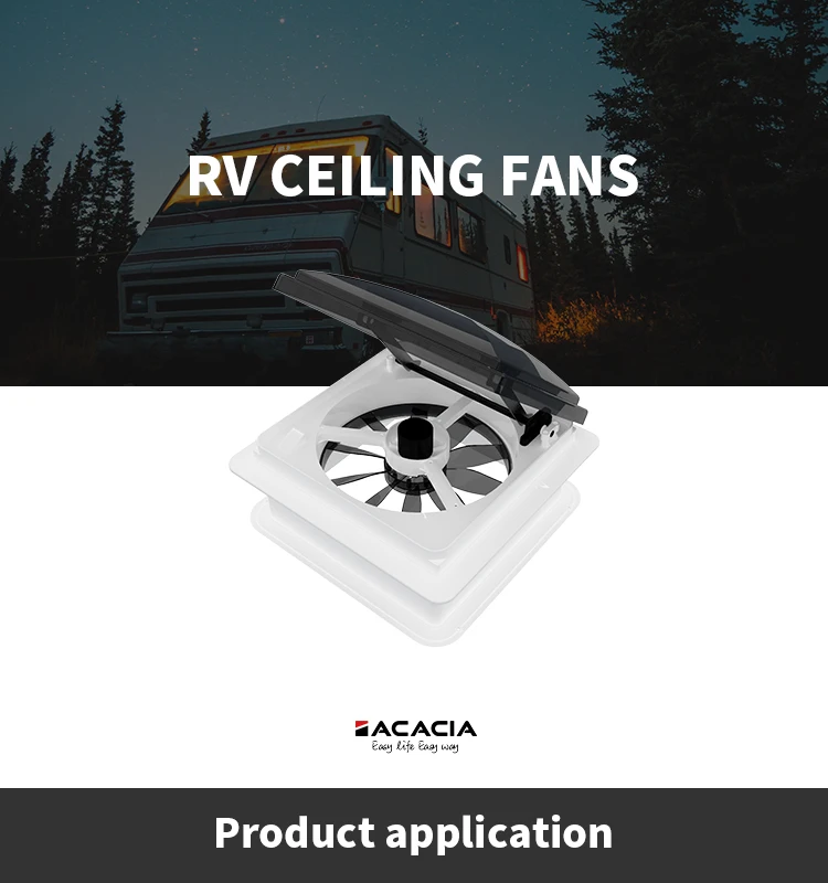 Camper van accessories 12v electric motorhome caravan ventilation fan RV vent fan
