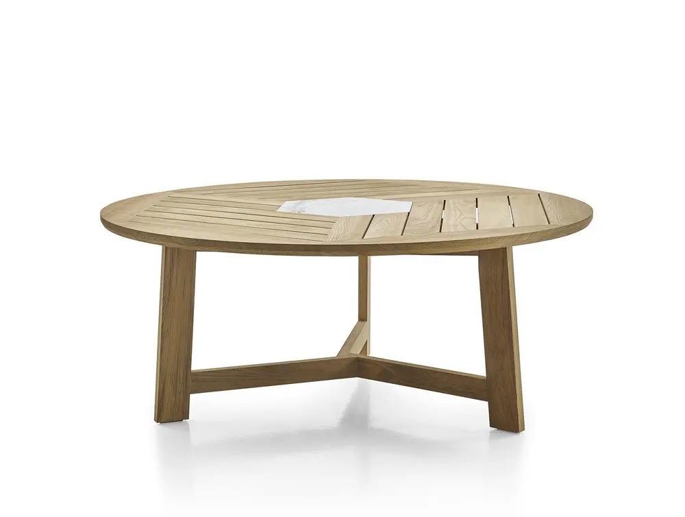 Dining Table And Dining Chair With Natural Teak Wood Tops And Waterproof Fabric Seat Buy