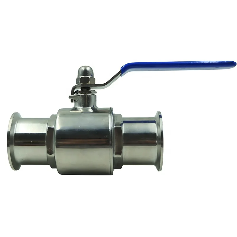 Dkv Tri Clamp Ball Valve Ss304/316 2 Way 2pc 1/2in Tri Clamp Sanitary