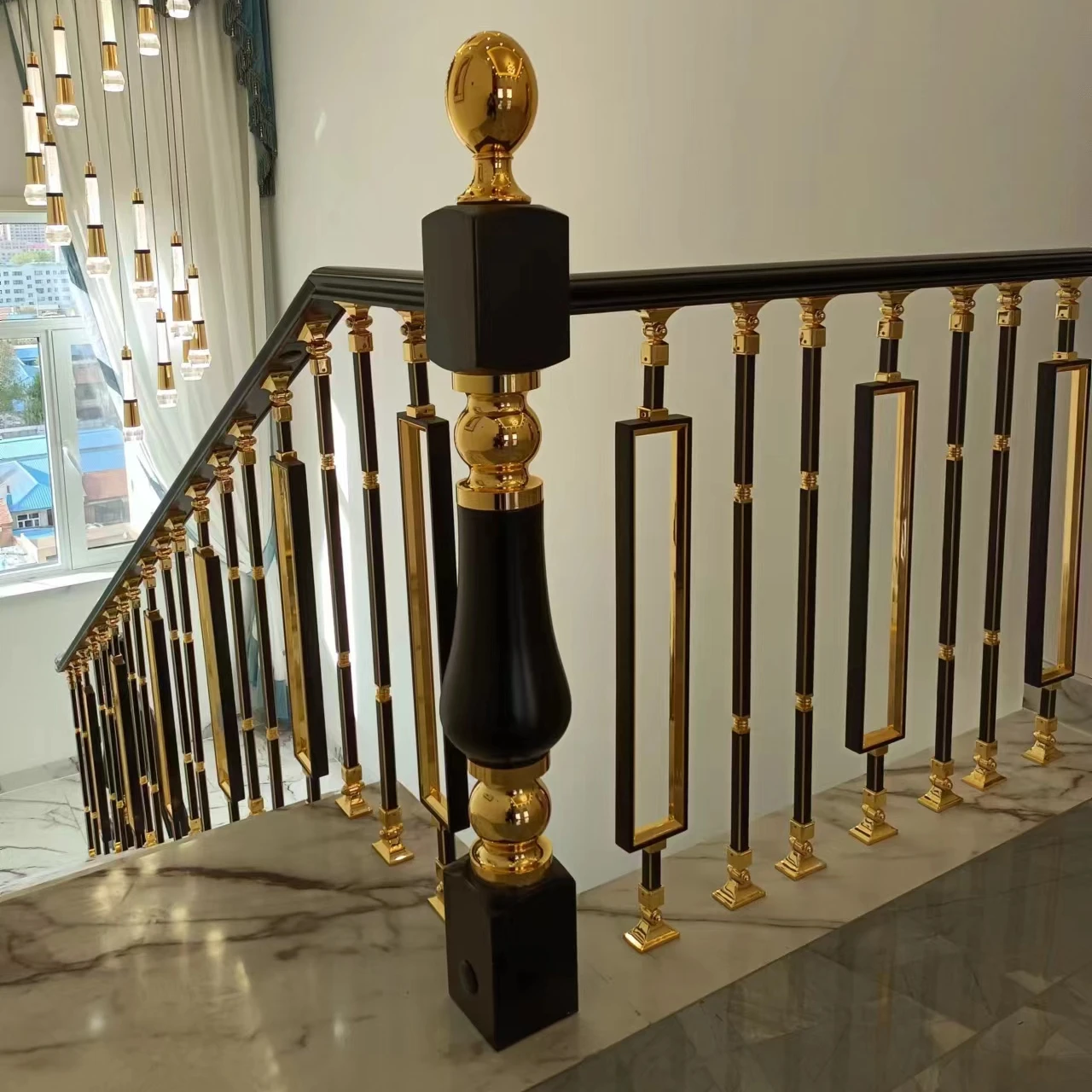 Luxury Italy Calacatta Gold Marble Stair For Home Luxury Christmas ...