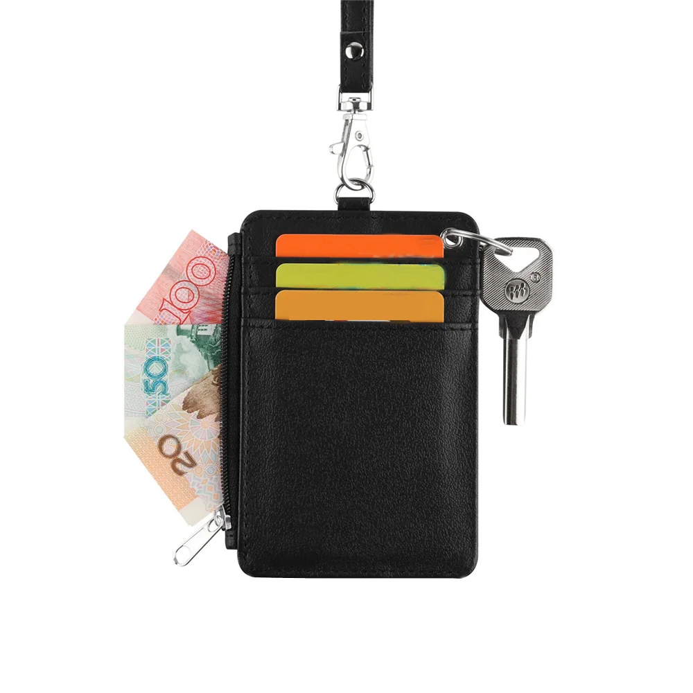 Id Card Holder With Zipper