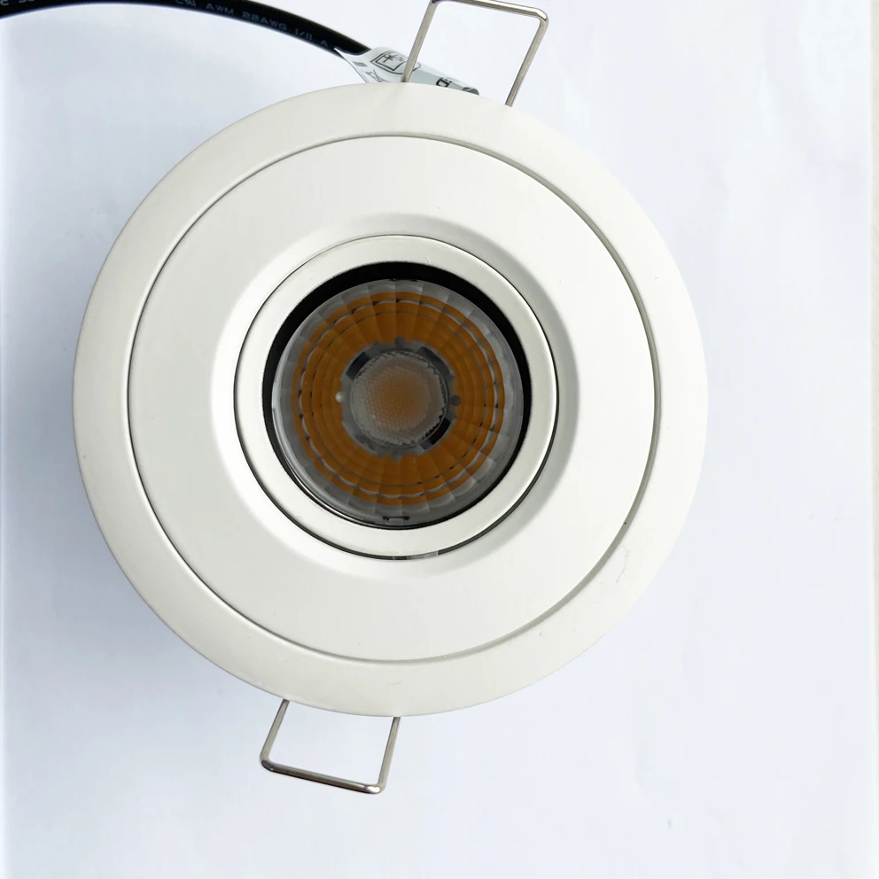 High quality PC and aluminum downlight ceiling recessed adjustable round led spot down light