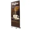 33"x79" Retractable Full Color Printed Pop Up Stander With Strengthened Twin Twist Out Feet