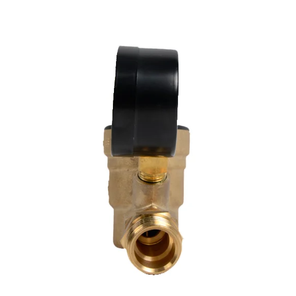 Rv Water Pressure Regulator Valve,Brass Leadfree Adjustable Water Pressure Reducer With Gauge