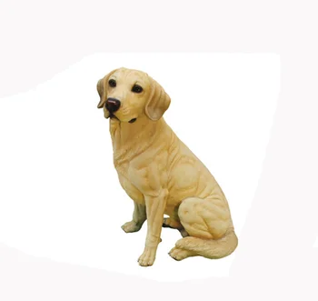 resin dog statues life size