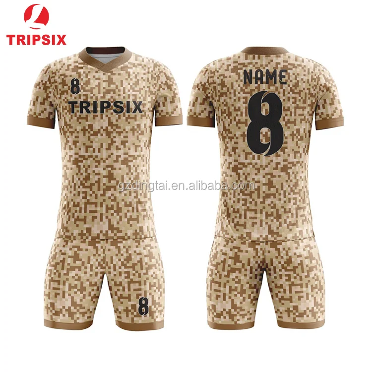 Custom Made Soccer Jersey Sports Wear 100% Polyester Sublimation Football Uniform