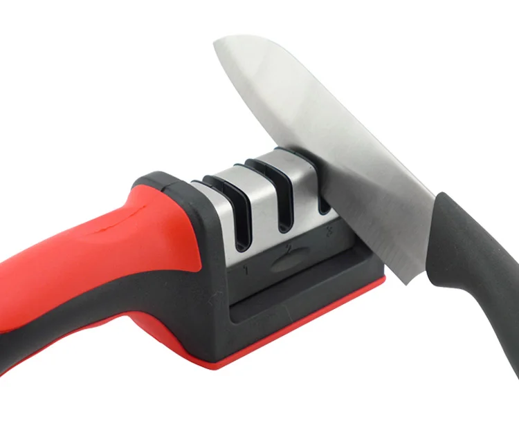 Knife Sharpener Peeler 3PCS Kitchen Knives With Double Blister